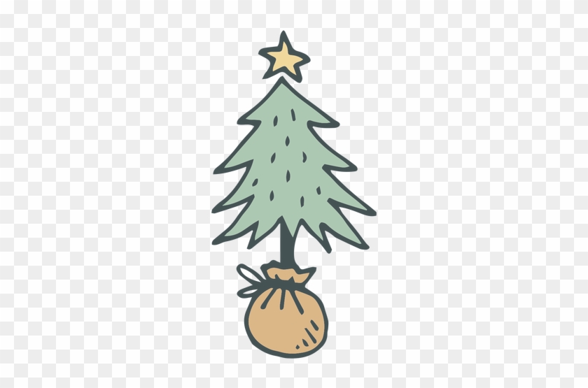 Christmas Tree Free Png Transparent Background Images - Hand Drawn Christmas Tree Png #264562