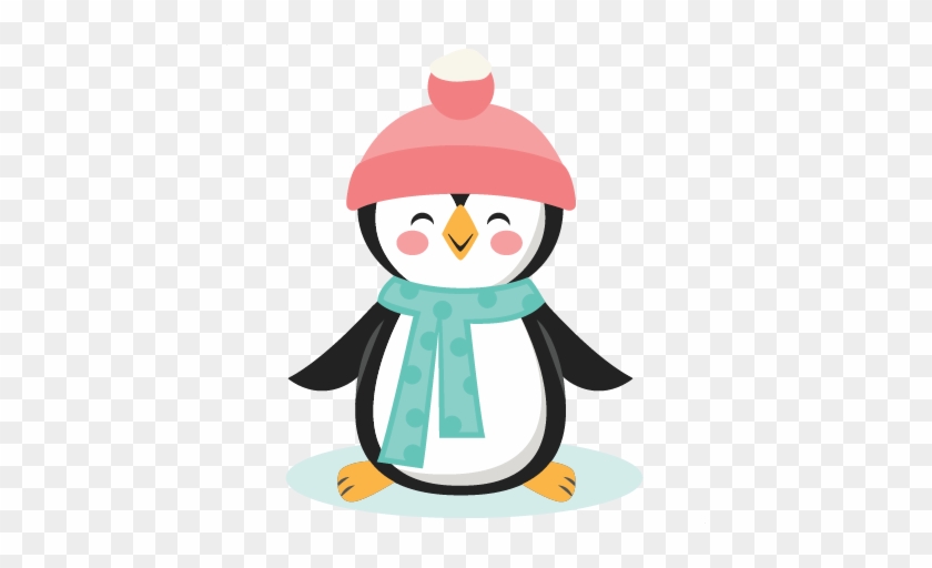 Winter Christmas Bird Svg Scrapbook Cut File Cute Clipart - Adã©lie Penguin #264564