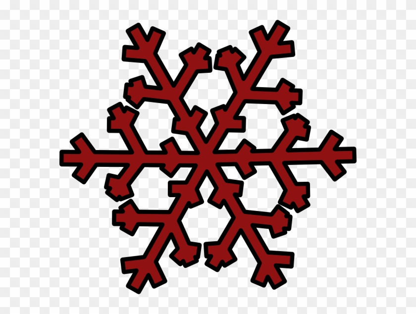 Red Snowflake With Transparent Background #264577