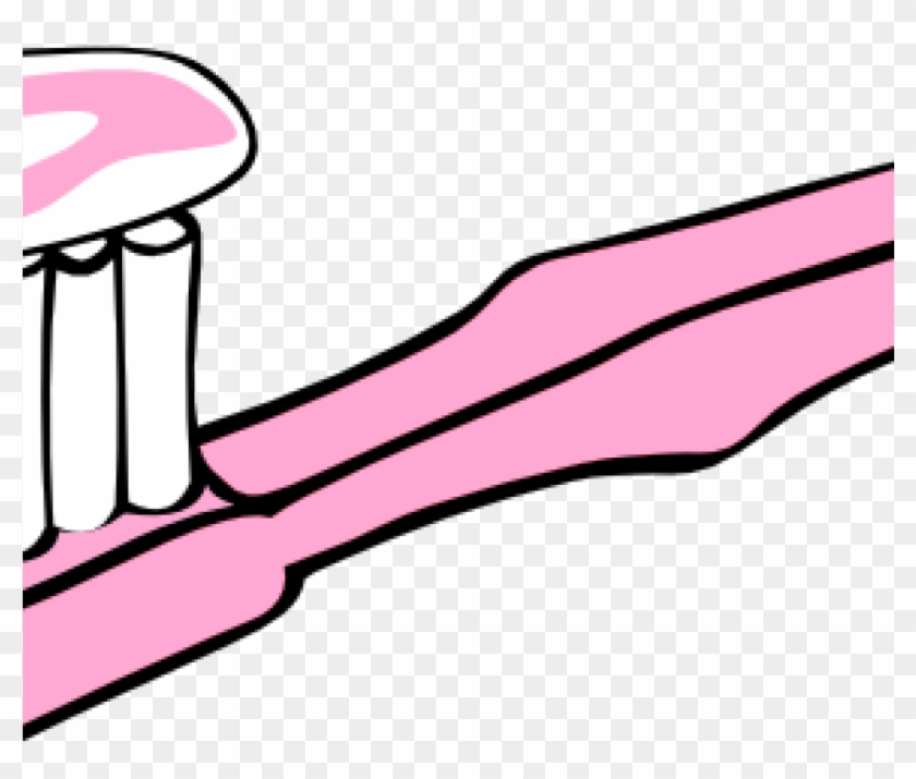 Clipart Toothbrush Pink Toothbrush Clip Art At Clker - Toothbrush #264594