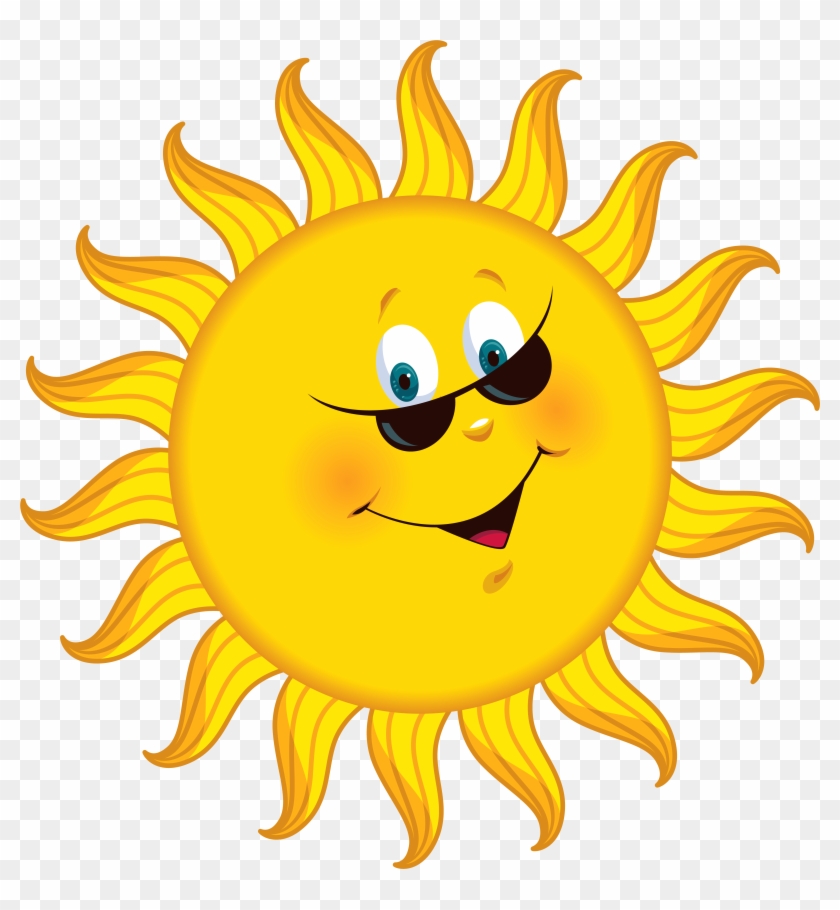 Sunshine Free Sun Clipart Image 5 Clipartcow - Cartoon Sun With Black Background #264679