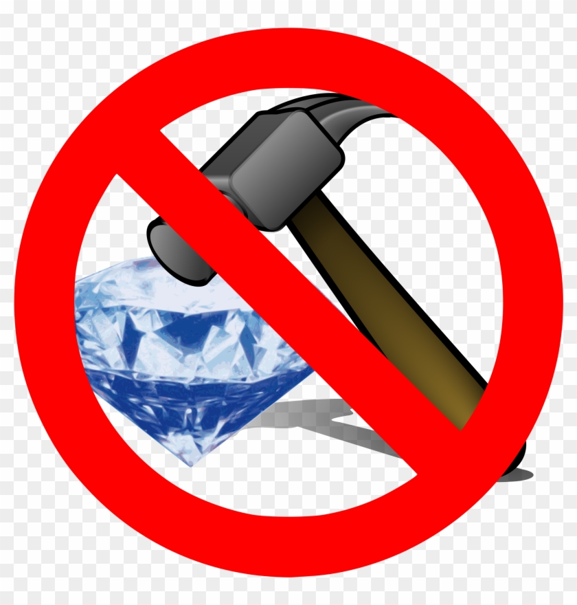 No Breaking A Diamond With A Hammer Clip Art - Breaking A Diamond #264689