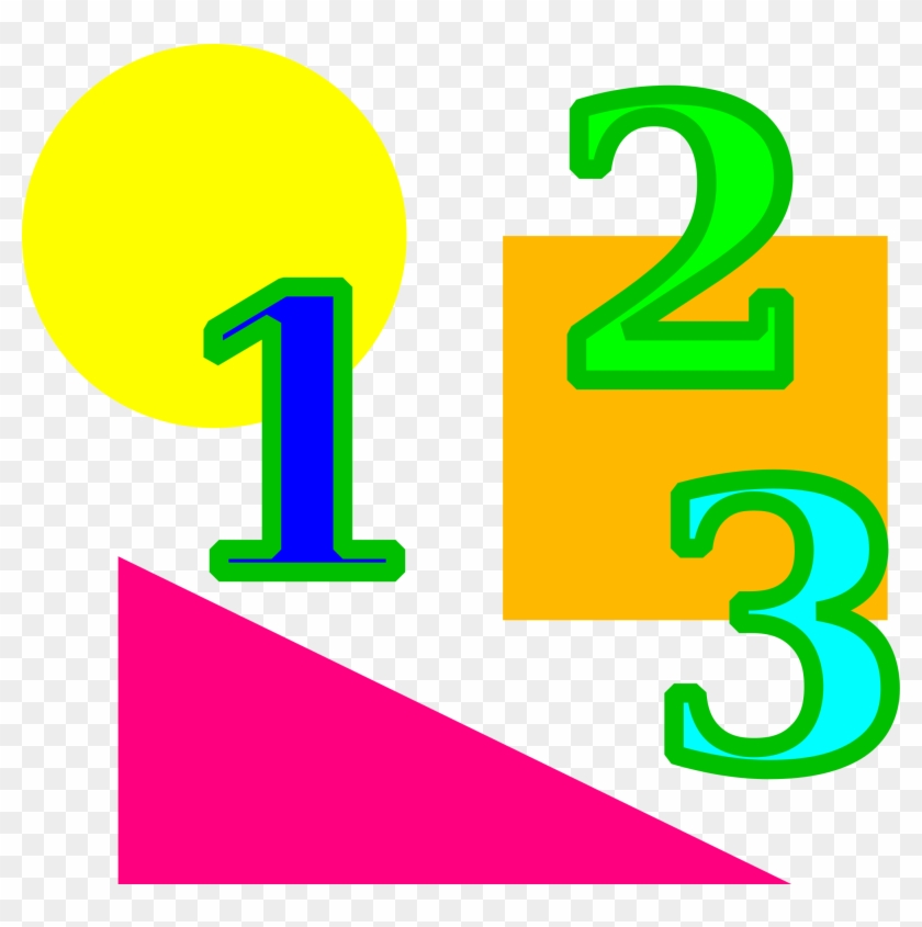 Medium Image - Numbers And Shapes Clipart #264714