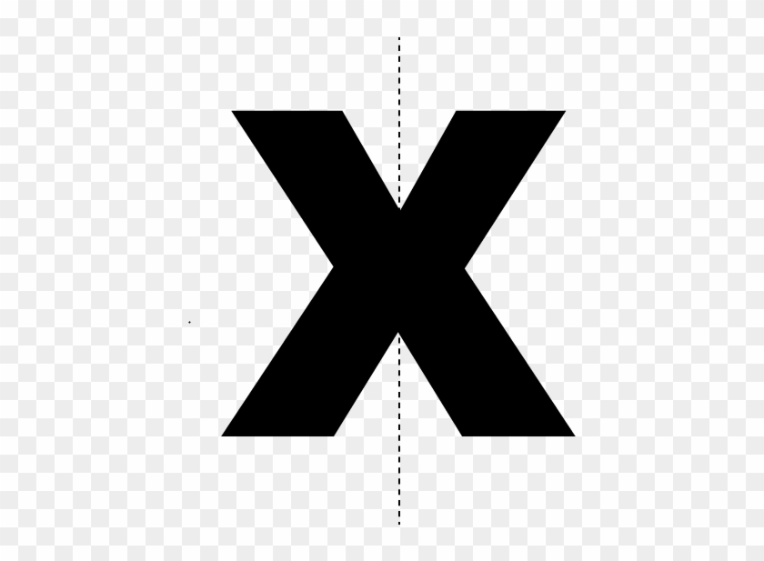 Lines Of Symmetry Of Letter X #264723