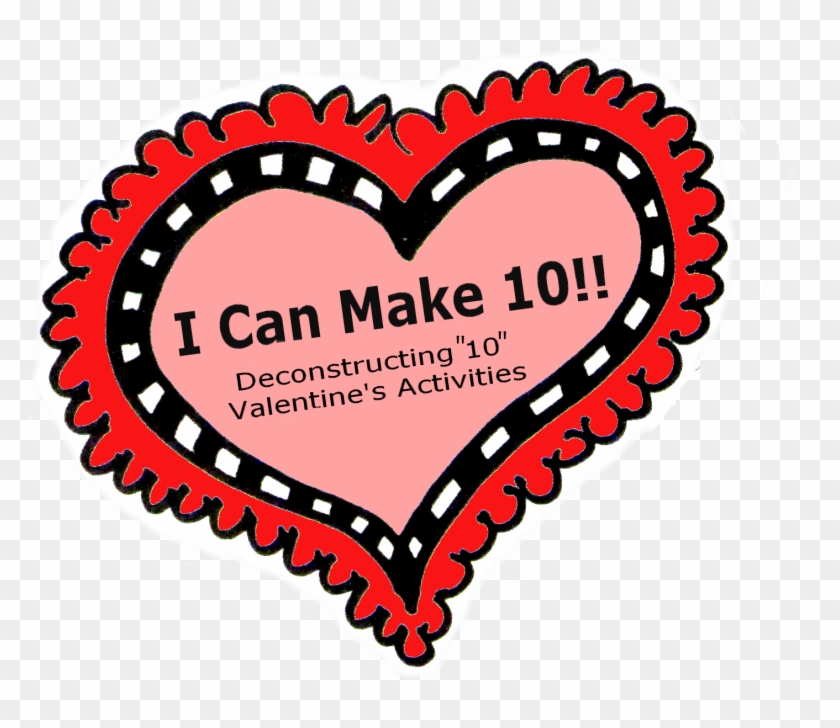 Valentines Math Freebie Decomposing 10 Preschool Powol - Heart #264976