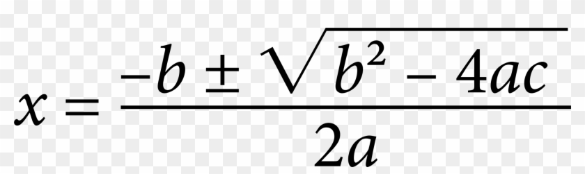 Quadratic Formula Clipart - Roots Of Characteristic Equation #265030
