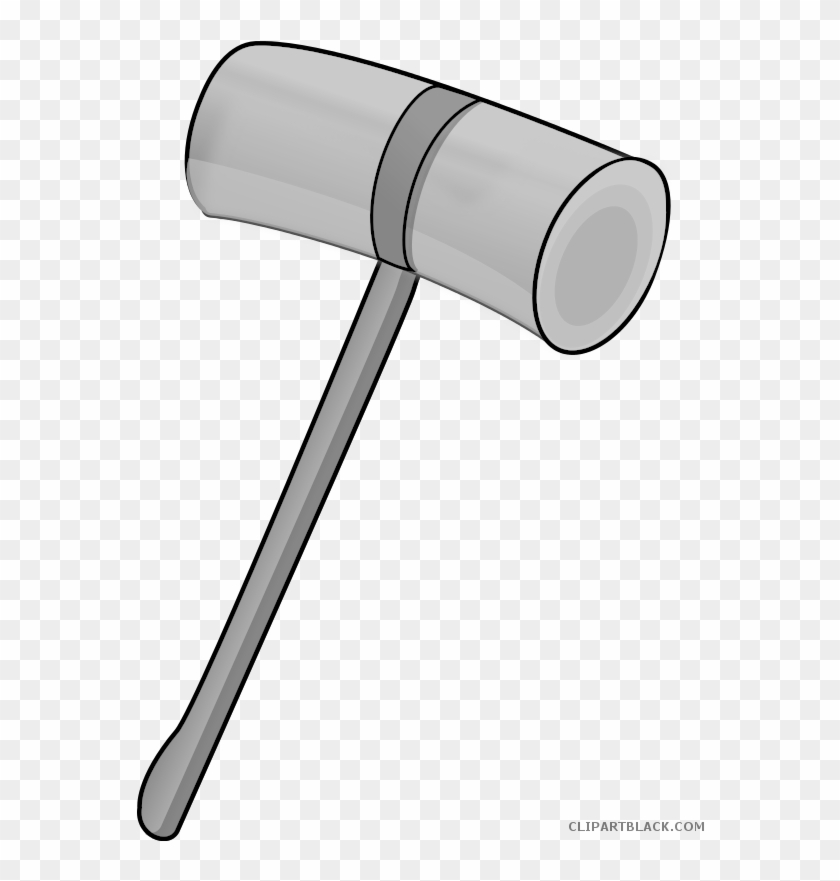 Of Clipartblack Com Tools Free Black White Ⓒ - Mallet Hammer Clipart #1732552