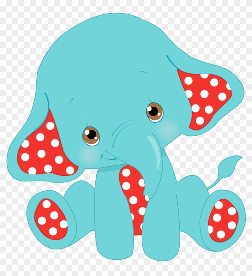 Sublimation Transfer Animal Baby Blue Elephant With - Illustration #1732594