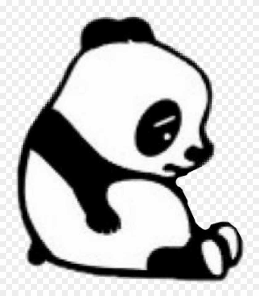 Panda Con Corazon Roto Clipart , Png Download - Sad Panda Cartoon #1732623
