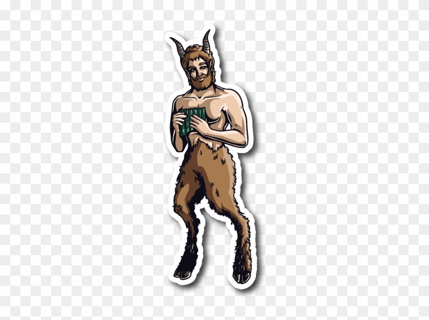 Greek God Satyr Sticker - Cartoon #1732797