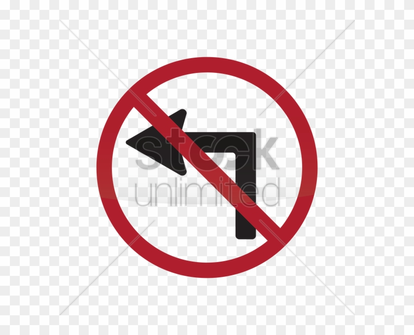 Do Not Turn Left Clipart Stock Photography Royalty-free - Do Not Turn Left Sign #1732856