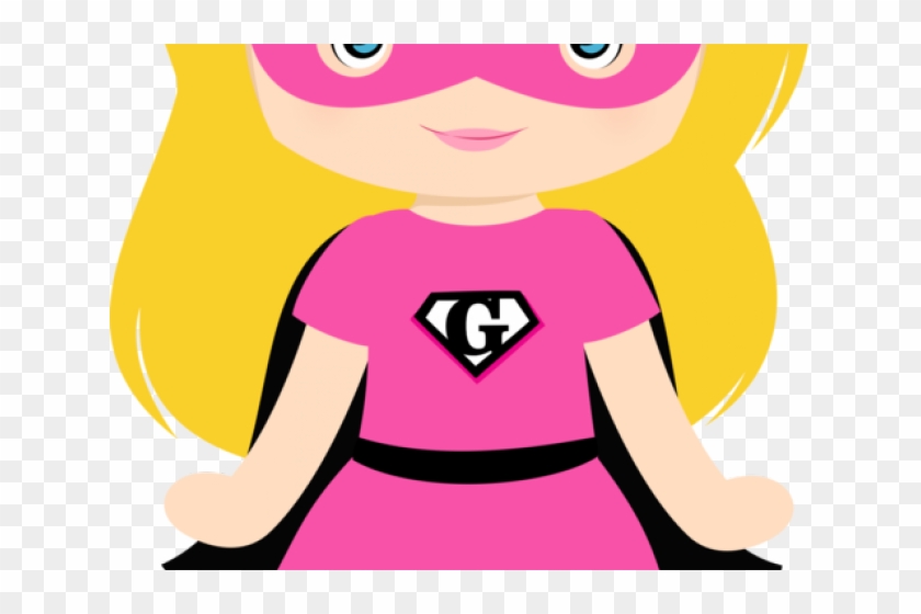Batgirl Clipart Blonde - Super Girl Rosa Png #1732964