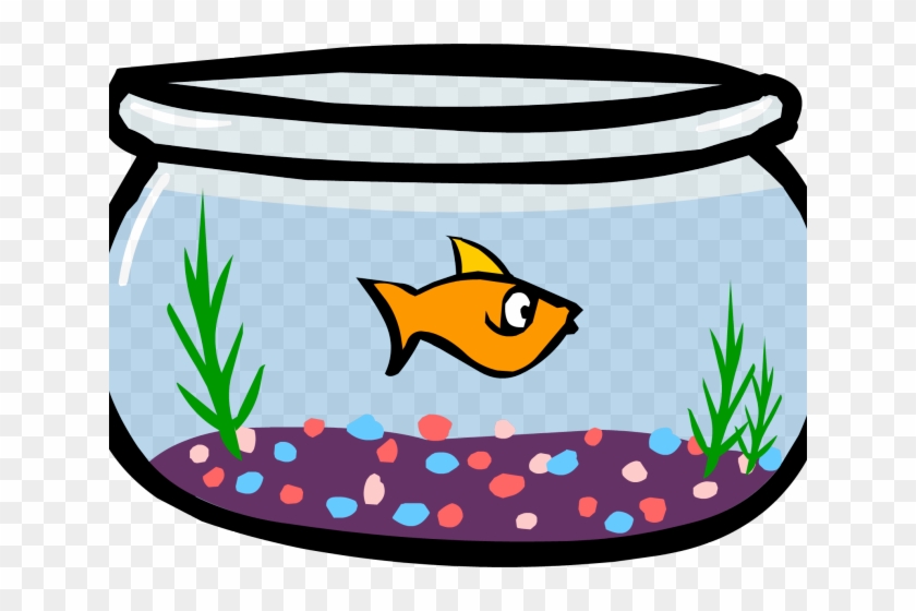 Fish Bowl Clipart One - Animated Fish In A Bowl #1732971