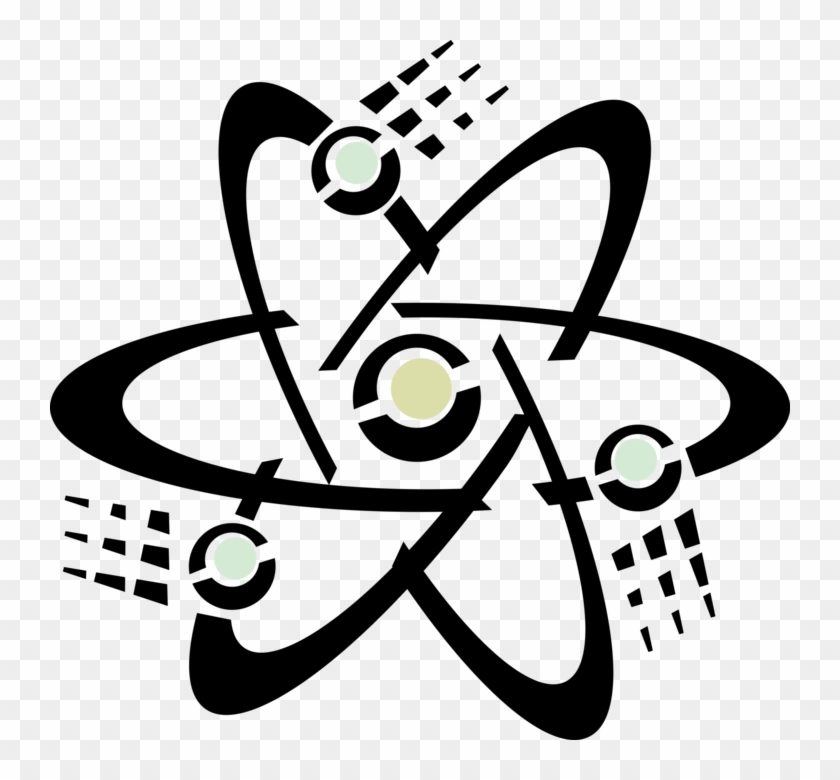 Vector Illustration Of Atomic Energy Science Atom Symbol - Vector Illustration Of Atomic Energy Science Atom Symbol #1733358