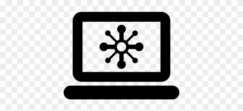 Atom Laptop Vector - Icon #1733394