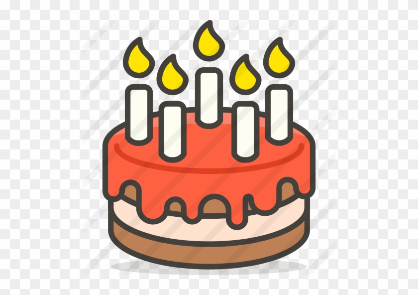 Birthday Cake Free Icon - Emoji Kue Ulang Tahun #1733937