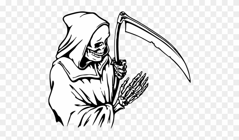 Vector Graphics - Grim Reaper Line Drawings #1733999.