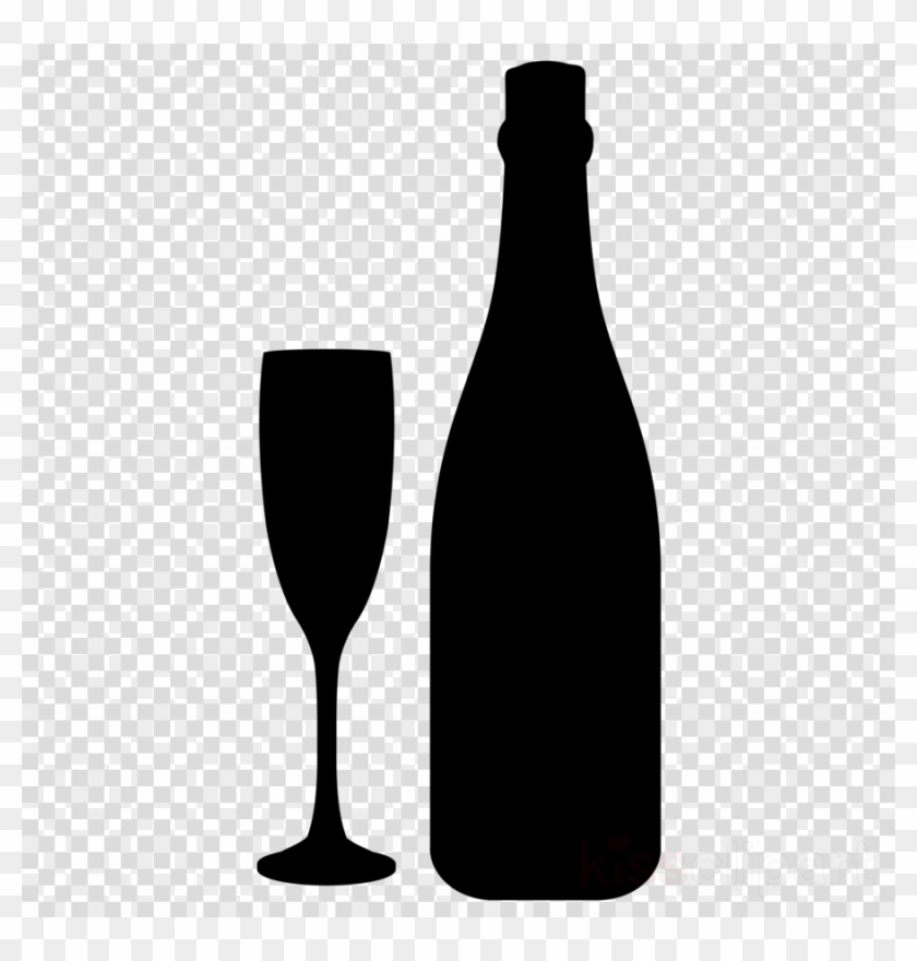 Wine Glass Clipart Wine Glass Champagne Glass Bottle - Transparent Background Beer Bottle Png Hd #1734318