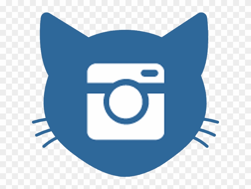 Youtube Follow Us Instagram - Icon Vector Cat Face #1734403