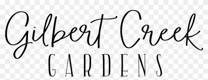 Drawing Gardens Black And White - Gilbert Calligraphy #1734439