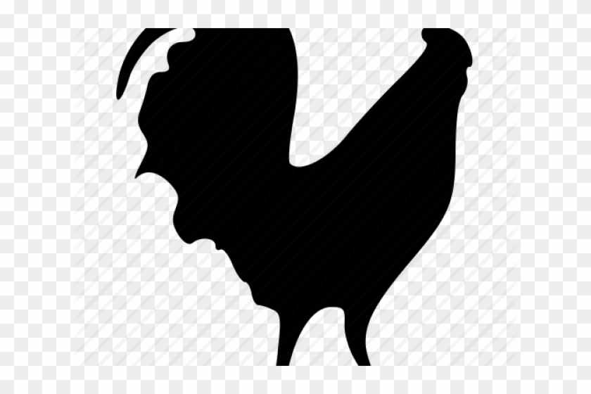 Feet Clipart Rooster - Silhouette #1734503