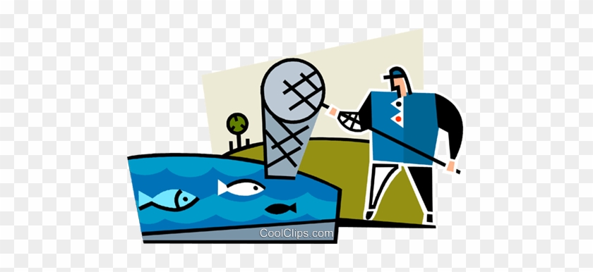 Commercial Fisherman Royalty Free Vector Clip Art Illustration - Illustration #1734671