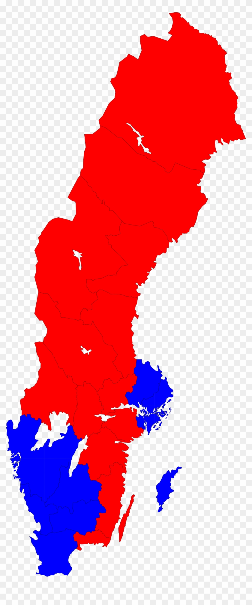 Democracy Clipart Parliamentary Democracy - Sweden Election Map 2018 #1734722