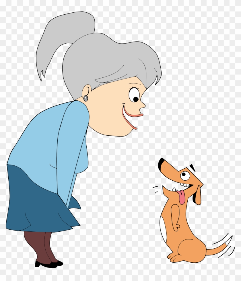 People And Pets Cartoon Recreated In Inkscape - Cartoon #1734734