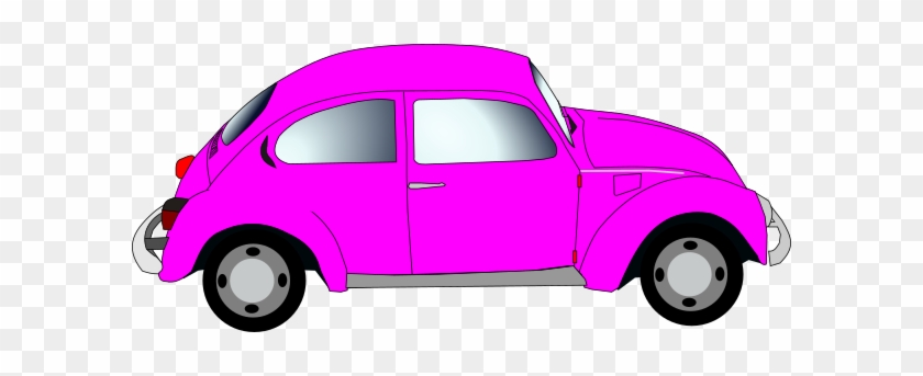 Vw Cox Pink Clip Art - Clipart Of Car #1734767