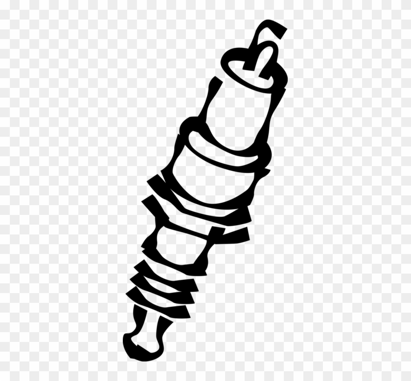 Vector Illustration Of Spark Plug Ignition System To - Vector Illustration Of Spark Plug Ignition System To #1734891