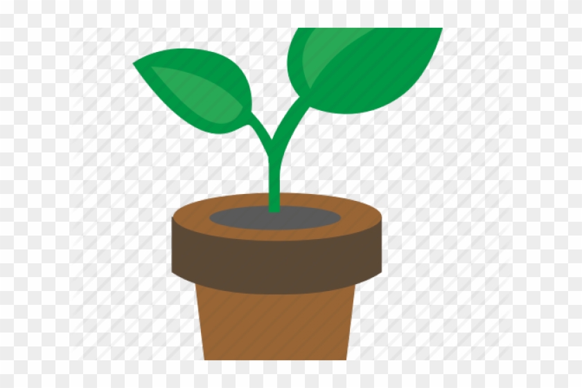 Potted Plants Clipart Short Tree - Illustration #1734940