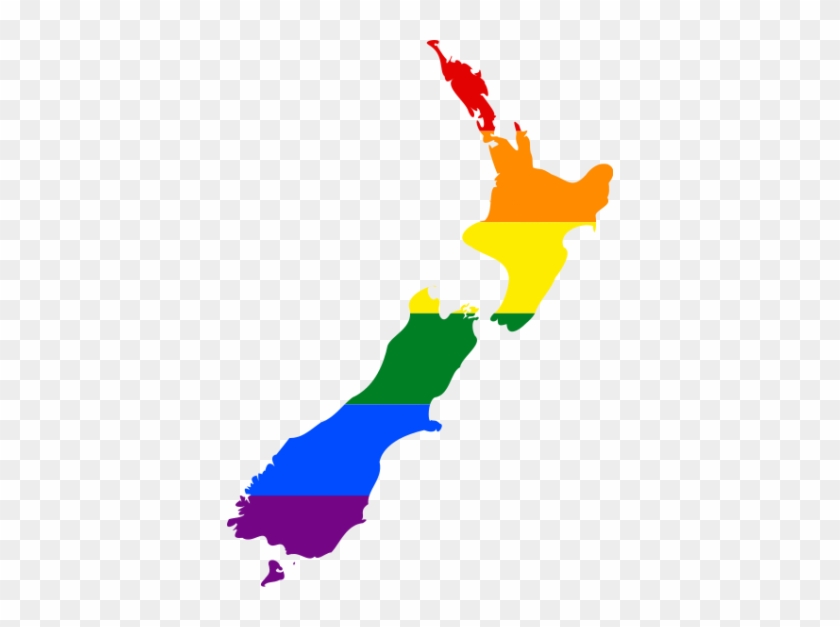 New Zealand Legalizes Same-sex Marriage - New Zealand Flag Cartoon #1734960