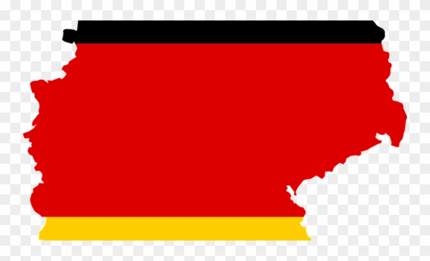 750 X 430 2 - Germany Flag Map Png #1734986