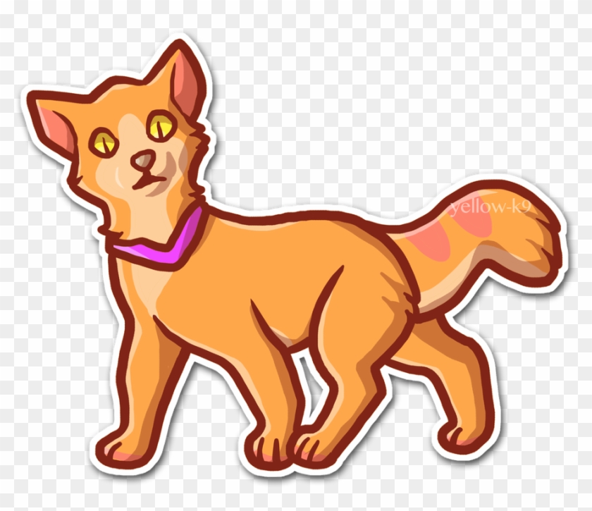 Orange Cat By Yellow-k9 - Cartoon #1735113
