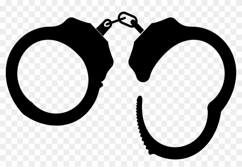 Intentional Crime Svg Png Icon Free Download - Handcuffs Png Black #1735211
