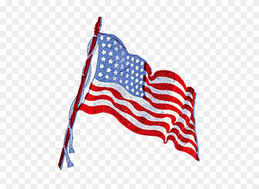 American Flag Moving Animation #1735303