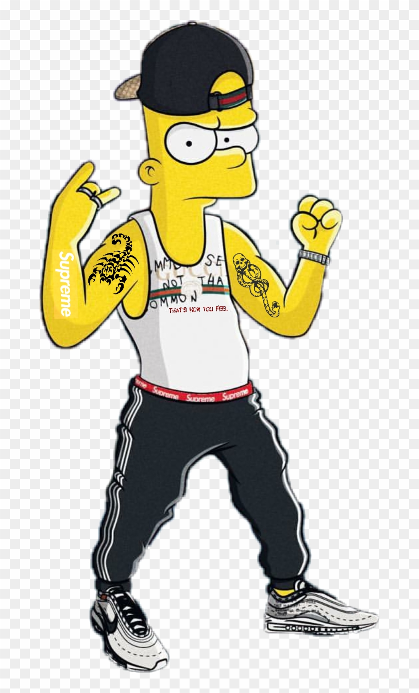 Trap Clipart Human - Supreme Drawings Of Simpsons #1735320