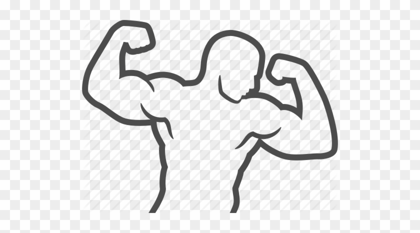 Bodybuilder Bodybuilding Fitness Gym - Fitness Drawing Png #1735494