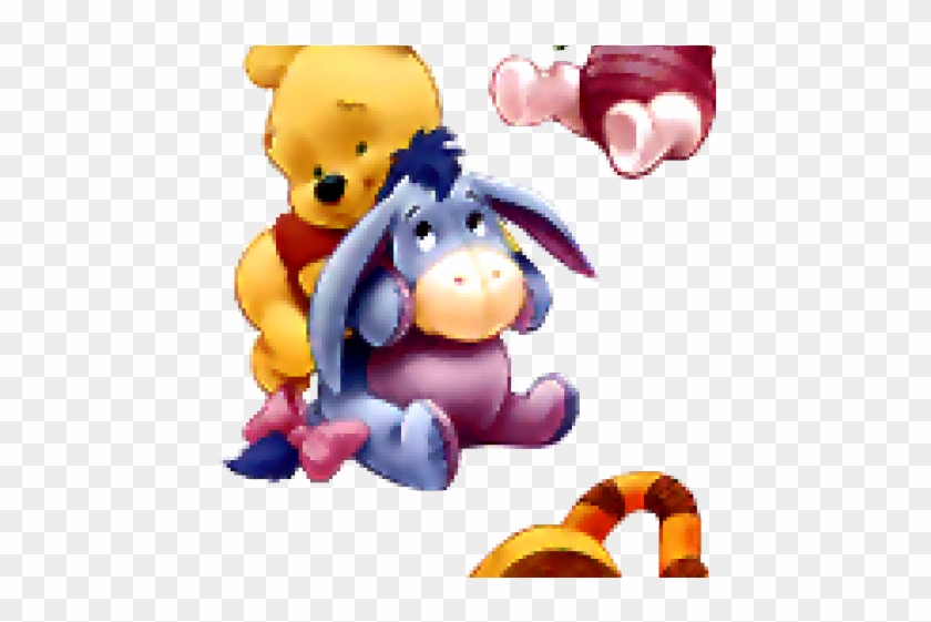 Baby Pooh Hugging Eeyore #1735689