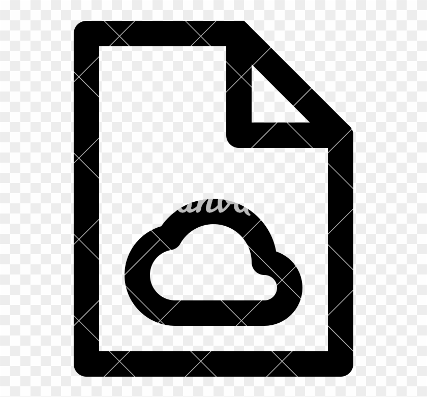 Cloud File Outline - Transparent Pdf Icon Png #1735730