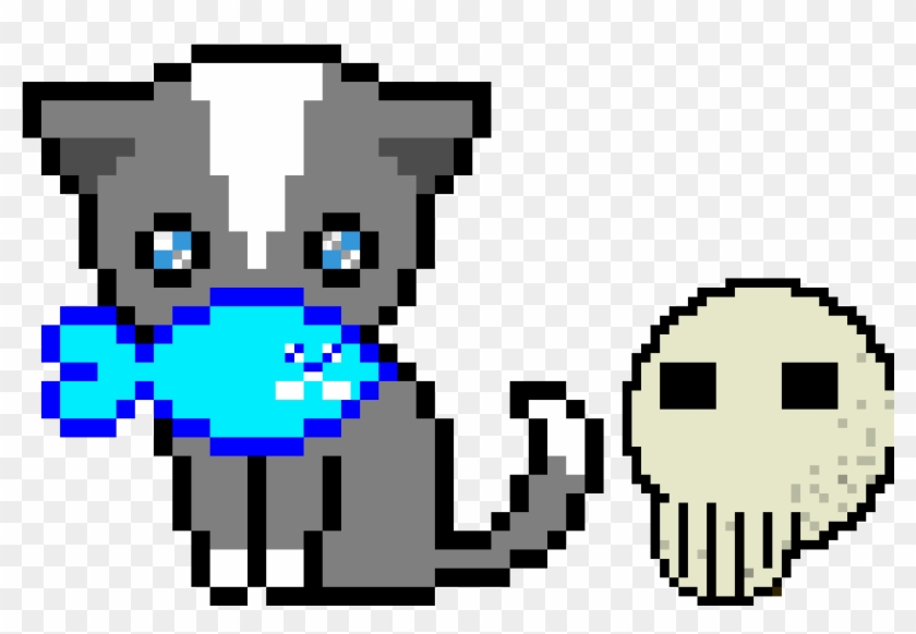 A Murderer Cat - Pixel Art Rainbow Devil Cat #1735934