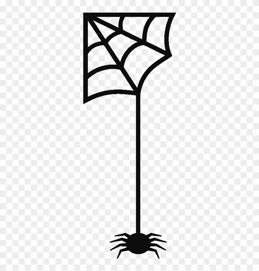 Sticker Toile D Araignee Ambiance Sticker Spider Net - Hanging Png Spider Clip Art #1736039