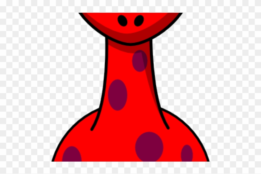 Giraffe Clipart Red - Clip Art #1736084