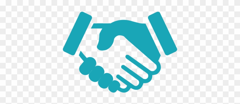 Summit Clipart Success - Hand Shake Blue Icon #1736128