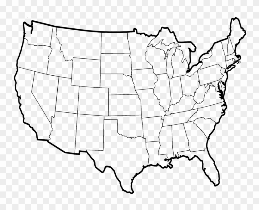 Psd Official Psds - Continental United States Map #1736227