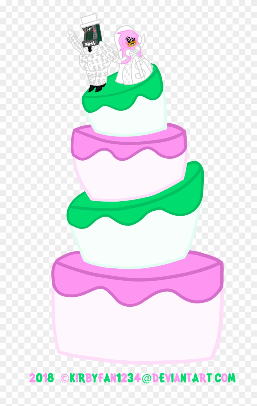 My Toontown Wedding Cake By Kirbyfan1234 - Cartoon #1736294