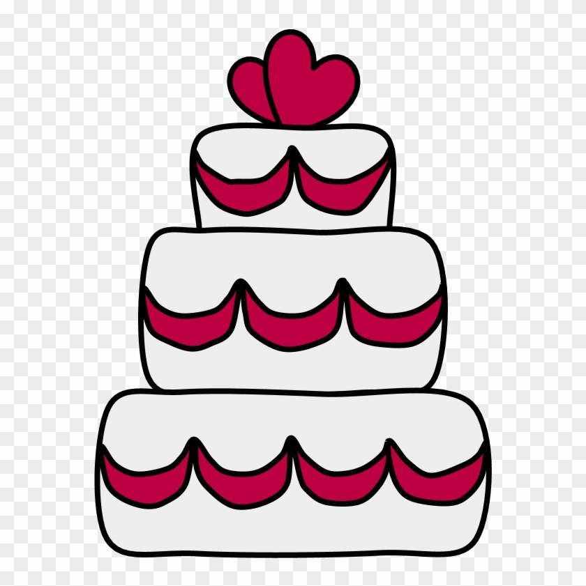 Wedding Cake, Tiers, Pink Icing, Heart - Wedding Cake, Tiers, Pink Icing, Heart #1736295