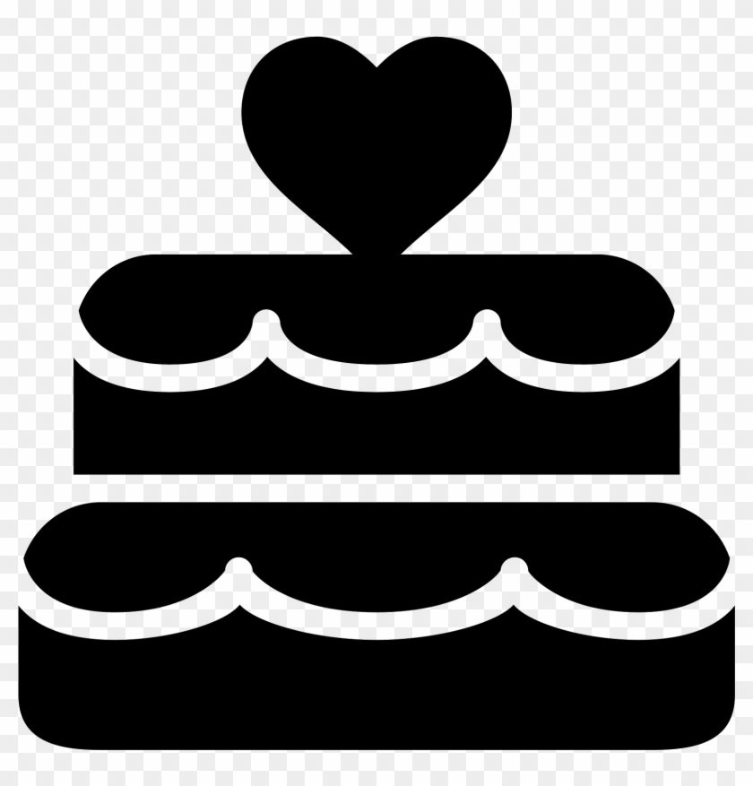 Wedding Cake Clipart Png Black And White Jpg Transparent - Wedding Cake Clipart Black #1736296