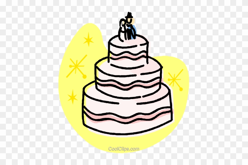 Wedding Cakes Royalty Free Vector Clip Art Illustration - Bánh #1736310