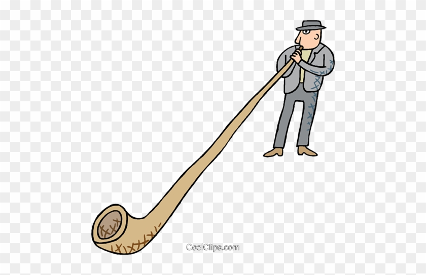 Horn Blower Royalty Free Vector Clip Art Illustration - Toot One's Own Horn Png #1736472